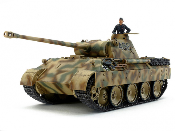 32597T 1/48 немецкий танк Panther Ausf. D с фигурой командира Tamiya