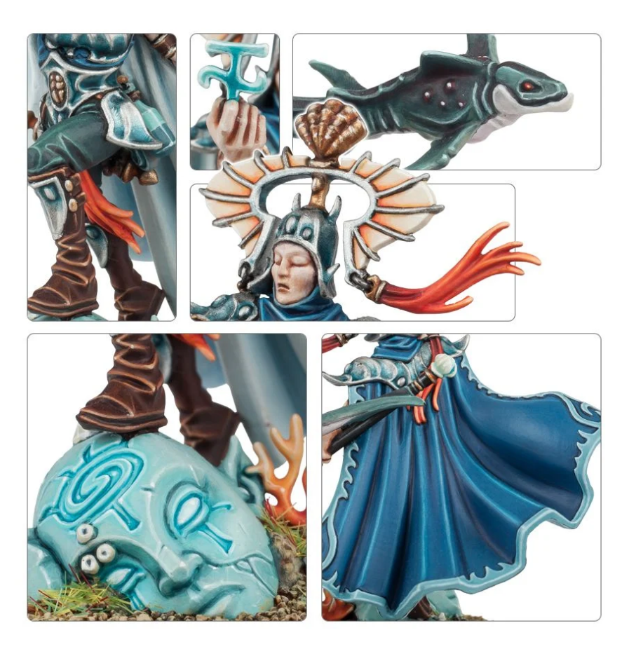 87-27GW Набор Глубиннорожденные Идонет. Ишаранн Повелитель Волн (Idoneth Deepkin: Isharann Tidecaster)