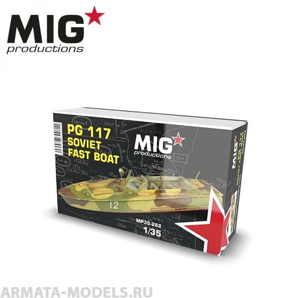 MP35-282 Сборная модель из пластика PG 117 Soviet fast boat MIG Productions