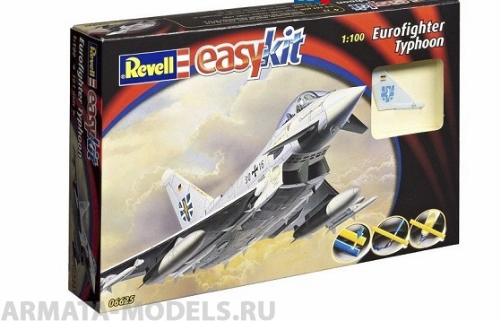 06625 Сборка самолет Eurofighter (1/100) Revell