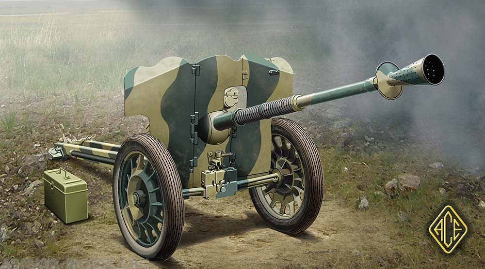 АCE72522 Французская 25 мм противотанковая пушка модель 1937 г. ACE