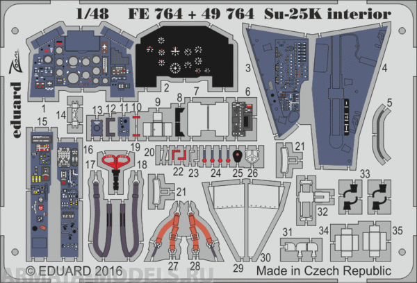 49764ED Su-25K interior