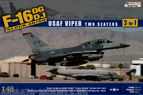 K48005 F-16DG/DJ Block 50 - USAF Viper 2-IN-1 Kinetic