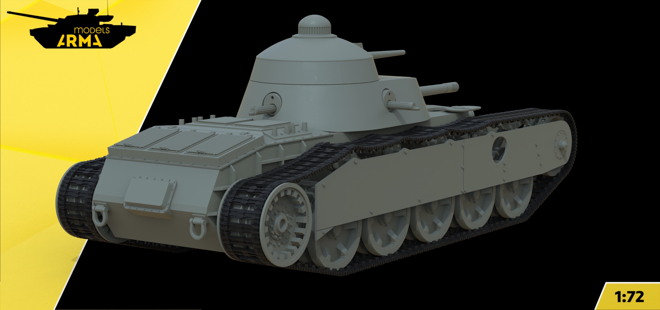 AM72493 Советский средний танк Гротте ТГ-1 Arma Models