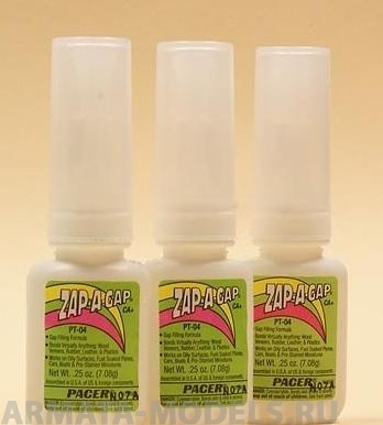 PT04 Цианокрилатный клей ZAP, 7 гр.