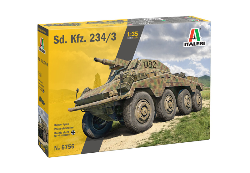 6756ИТ Немецкий бронеавтомобиль SD.KFZ. 234/3 Italeri
