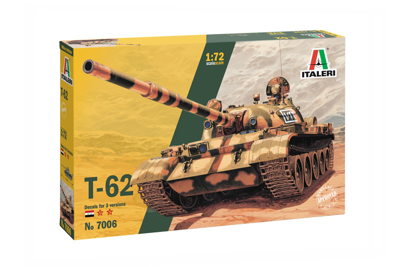 7006ИТТанк T-62 Russian Tank Italeri