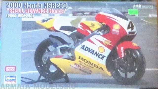 21703 Мотоцикл:  2000 HONDA NSR250 SHELL ADVANCE HONDA (2000 WGP250) Hasegawa