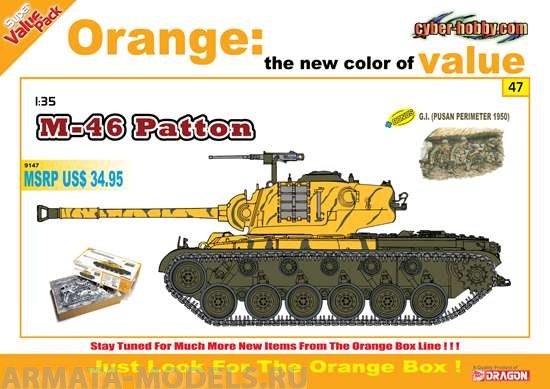 9147Д ТАНК M-46 PATTON + G.I. Dragon