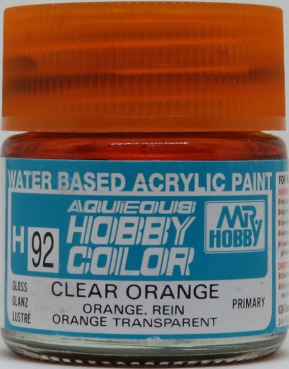 H092 Лак глянцевый прозрачный-оранжевый 10мл  CLEAR ORANGE