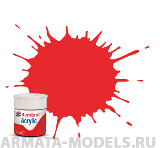 AB0209EP Краска акриловая 209 Fluorescent Fire Orange Gloss - 14ml Acrylic Paint - Plus 30%