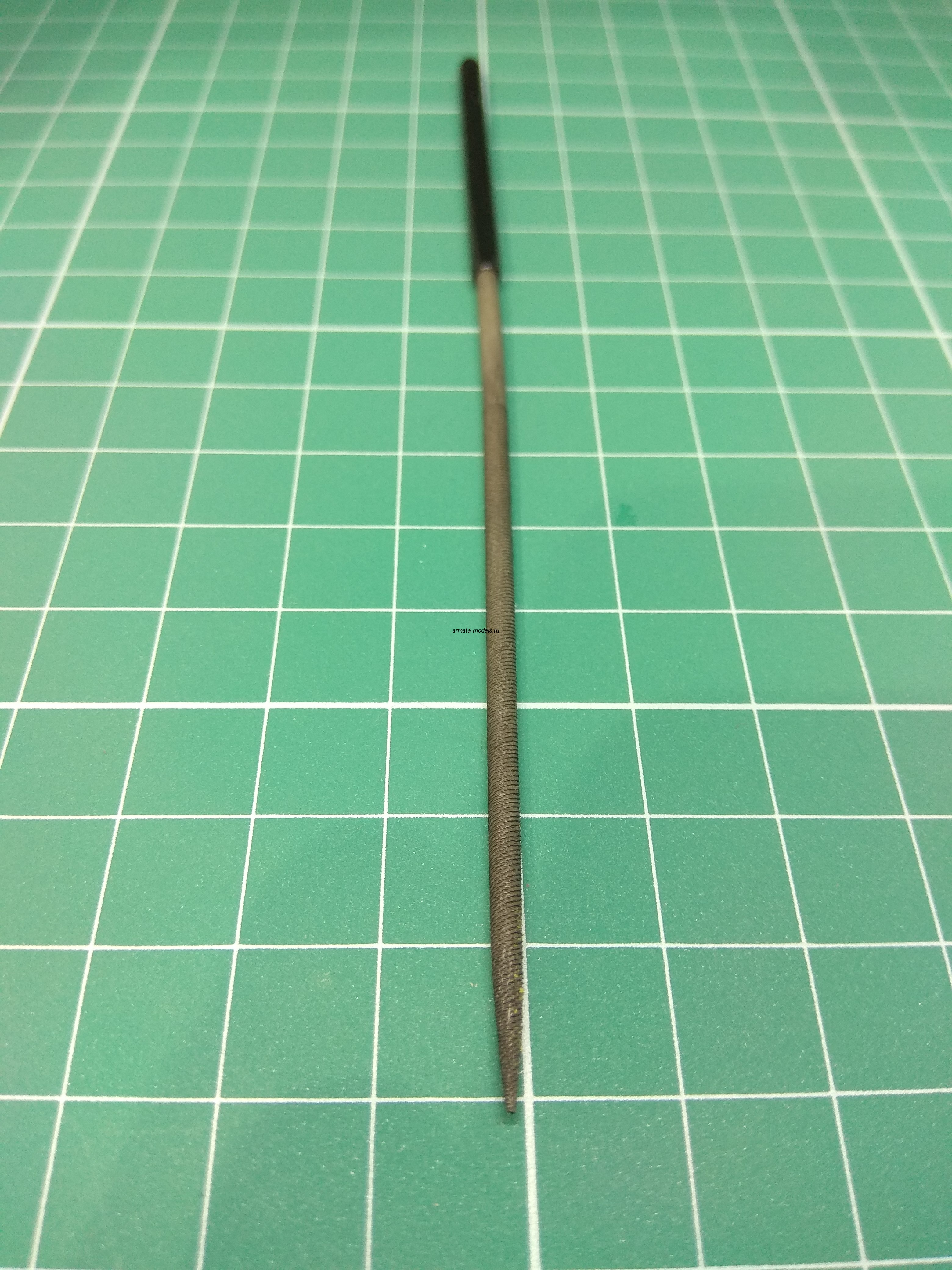 AMT018 Надфиль овальный, мелкозернистый 120мм №2 с ручкой