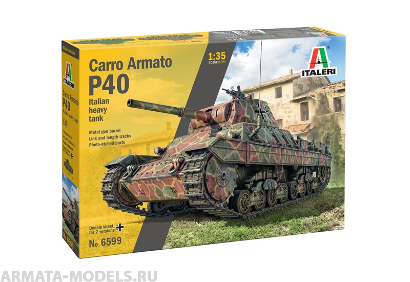 6599ИТ P40 ITALIAN HEAVY TANK Italeri