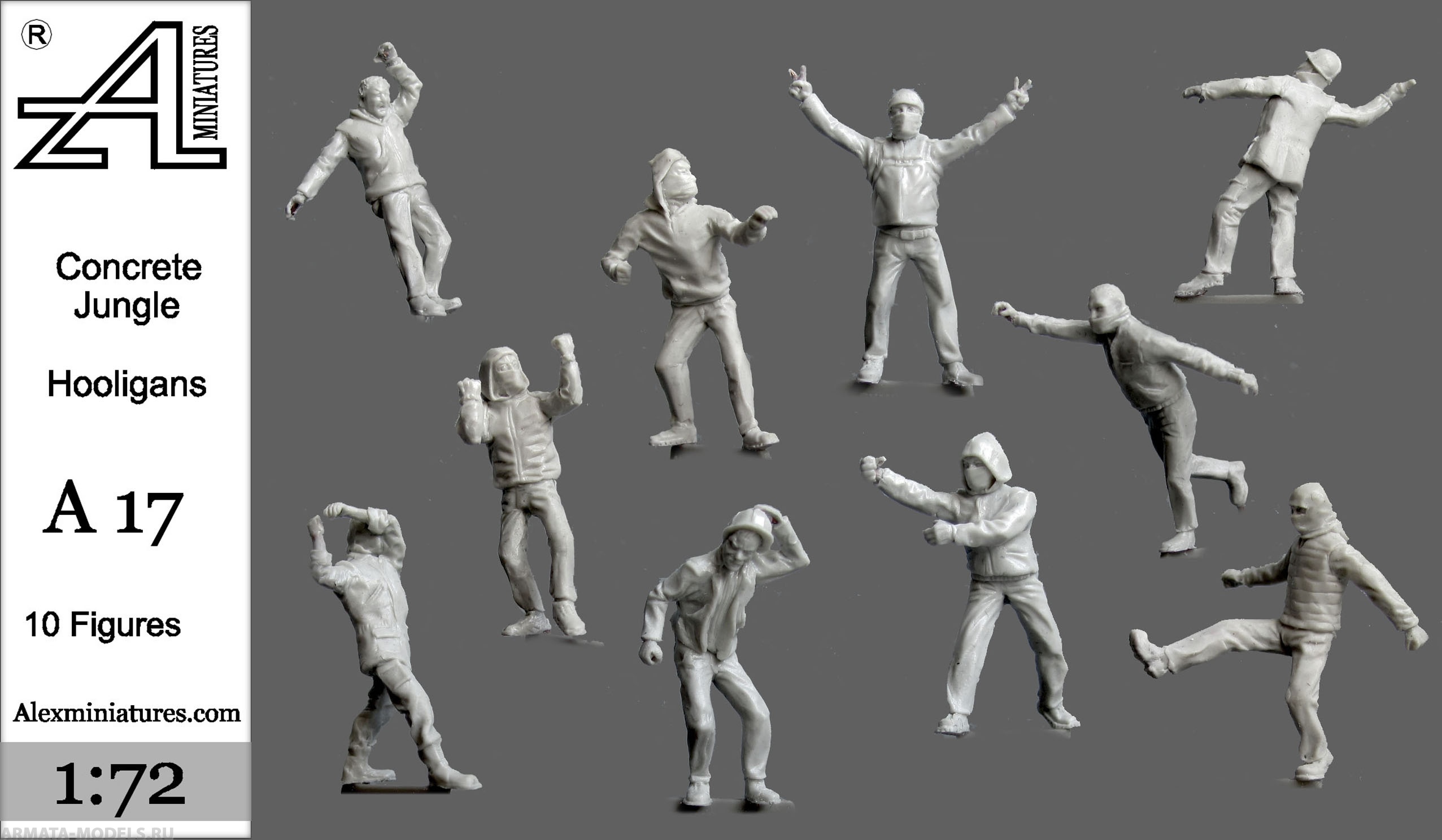 А17 Бетонные джунгли. Хулиганы, 1:72 Alex miniatures