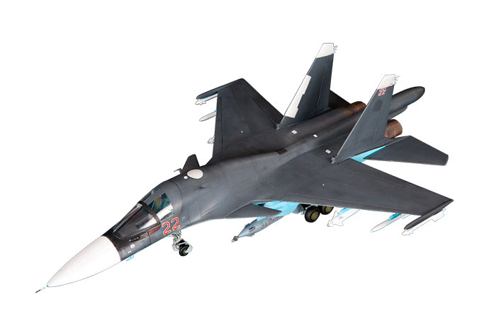 7298ПН Подарочный набор Многофункциональный истребитель-бомбардировщик воздушно-космических сил России Су-34 Звезда