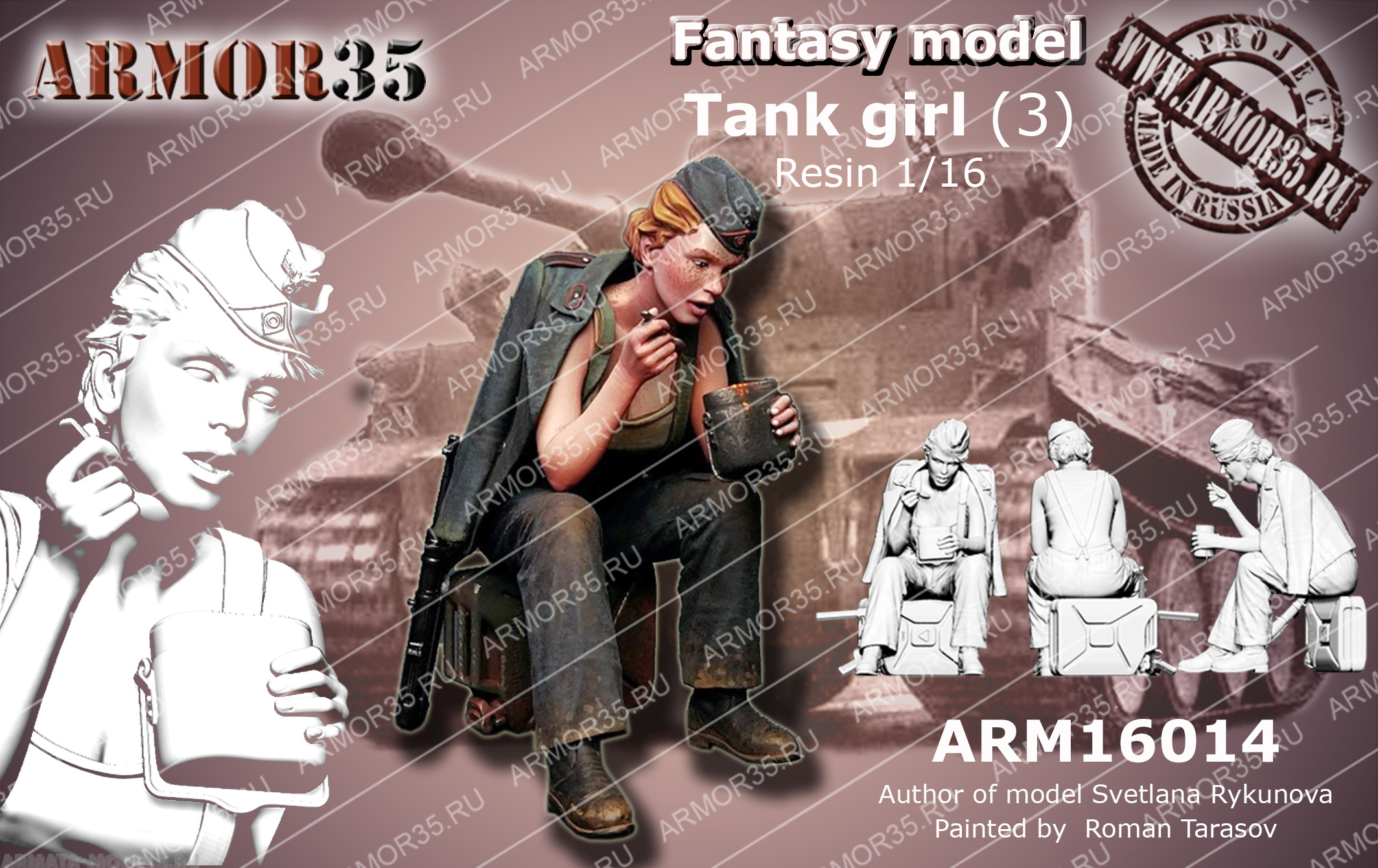 ARM16014 Немецкая танкистка 3 ARMOR35