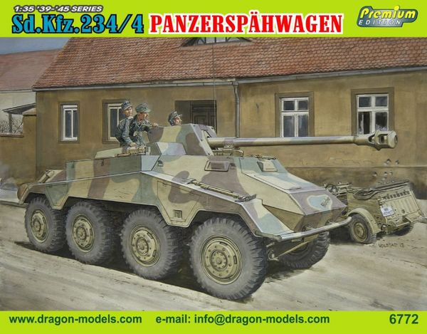 6772Д Сборная модель Sd.Kfz.234/4 PANZERSPAHWAGEN (PREMIUM EDITION) Dragon