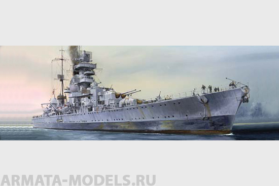 05767P German Heavy cruiser Prinz Eugen 1945 Trumpeter