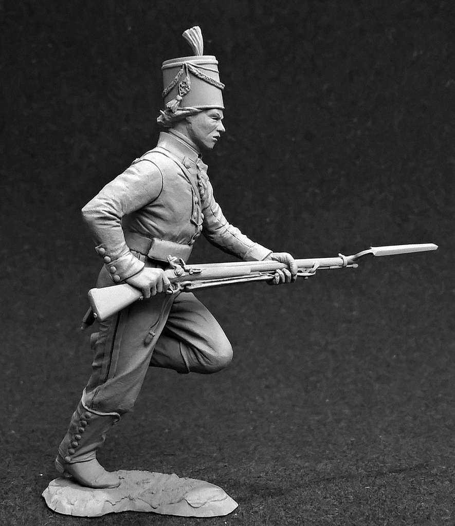 CHM-54308. Егерь Лейб-Гвардии Преображенского полка, Россия 1788-96 гг. Материал - смола. Chronos Miniatures