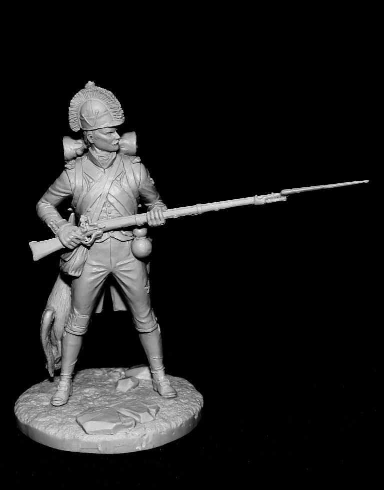 CHM-54129. Фузилер линейных пехотных полубригад, Франция 1793-1800 гг. 54 мм. Материал - смола. Chronos Miniatures