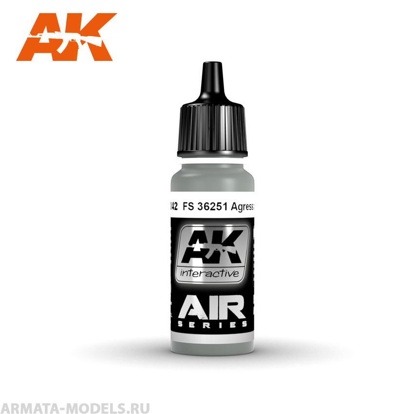 AK2142 Акриловая краска FS 36251 Agressor Grey 17ml