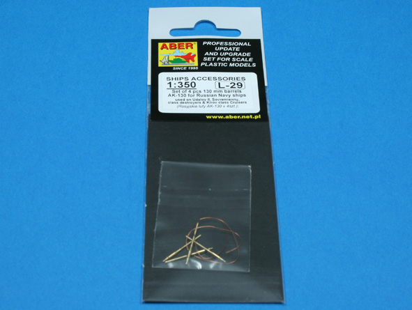 ABR-1:350-L-29  Дополнения для  Set of 4 pcs 130mm barrels for AK-130 Russian Navy для  1/350