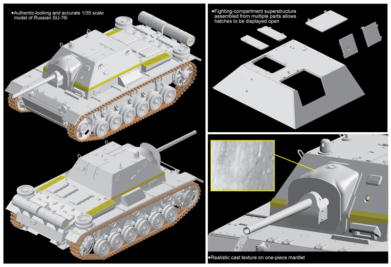 6838Д  Советская САУ SU-76i (Су-76И) Dragon