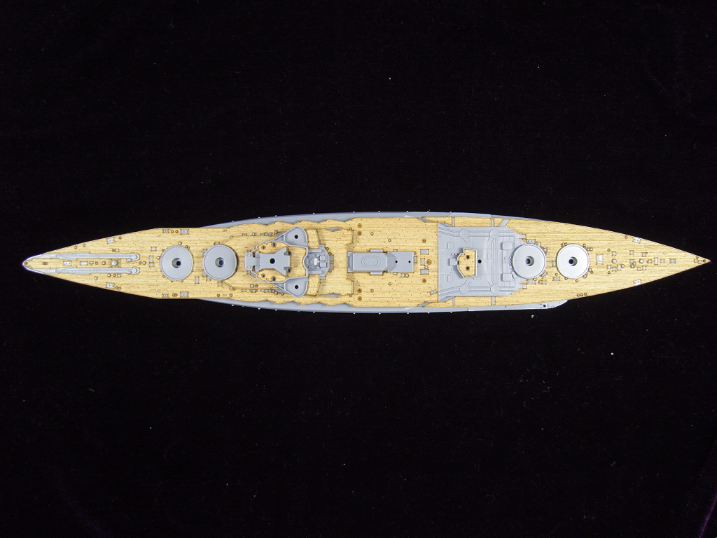 AW20011 Деревянная палуба для IJN Mutsu 1943