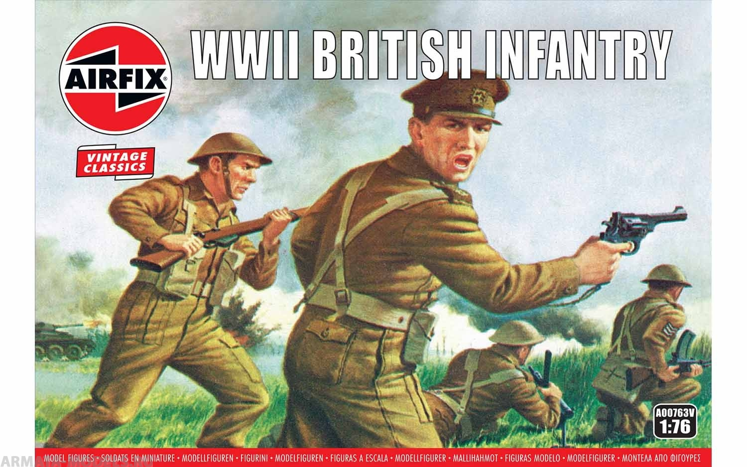 A00763V Набор солдатиков WWII British Infantry N. Europe Airfix