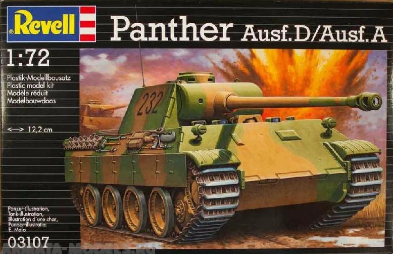 03107 Танк PzKpfw. V Panther Ausf. D/Ausf. A Revell