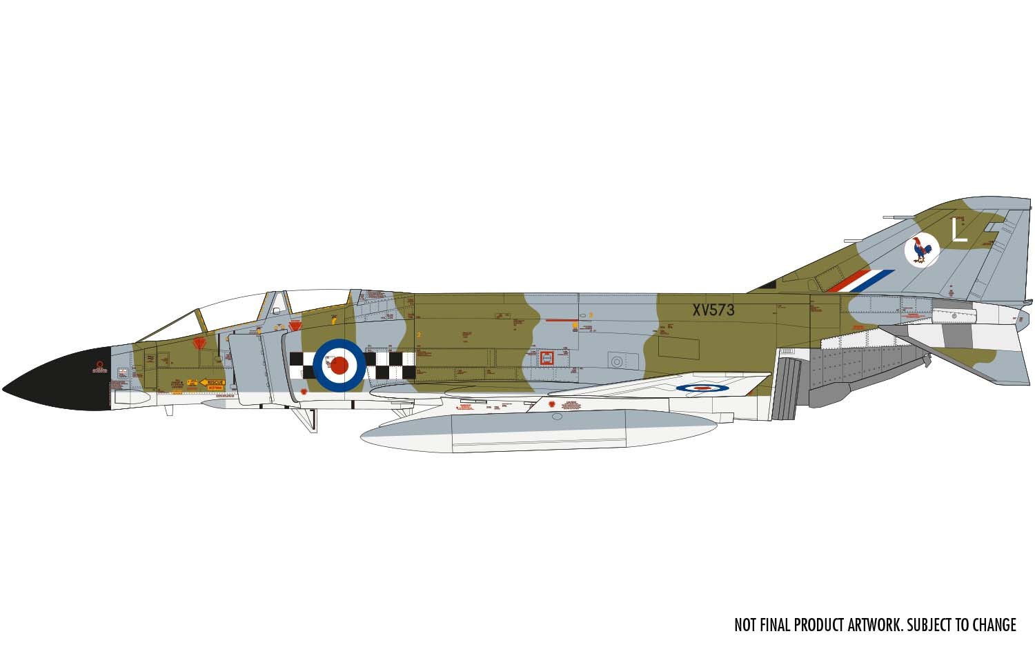 A06019 Сборная модель истебителя  McDonnell Douglas Phantom FG 1 RAF Airfix
