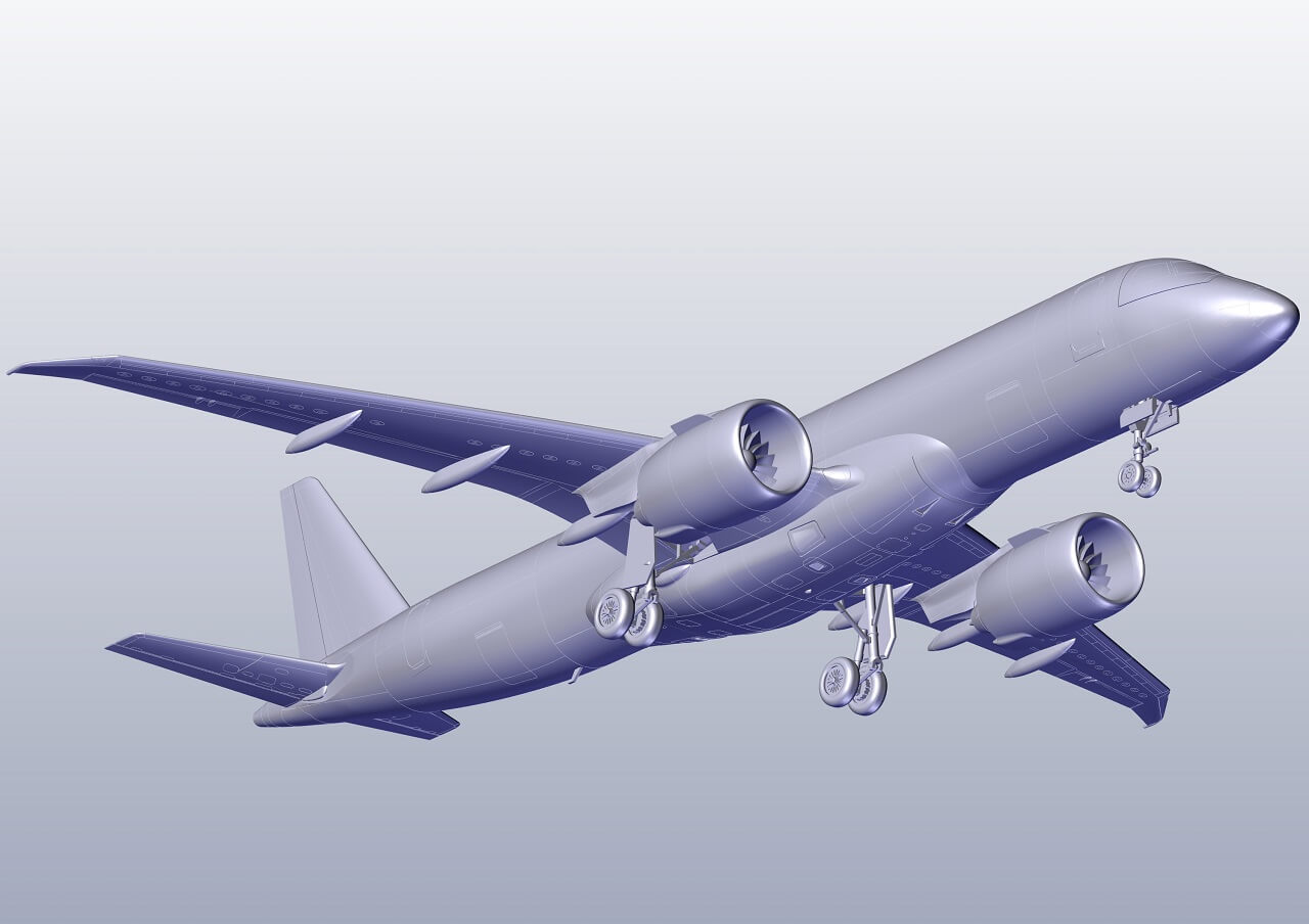 ЕЕ144152_1 Авиалайнер EMB 190E2 AIR ASTANA Восточный экспресс