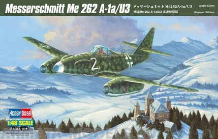 80371 Самолет Messerschmitt Me-262 A-1a/U3 Hobby Boss
