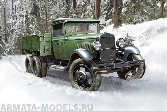 83837 Грузовик Soviet GAZ-AAA Cargo Truck Hobby Boss