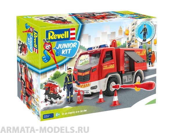 00819 Набор для детей: Пожарная машина с фигуркой Revell