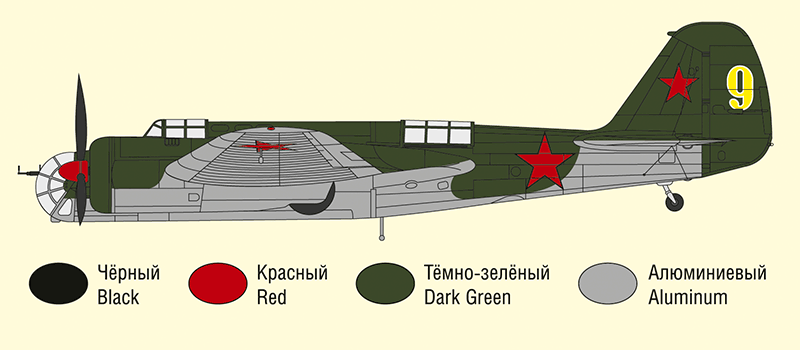 72002 Советский фронтовой бомбардировщик СБ-2 ARK model