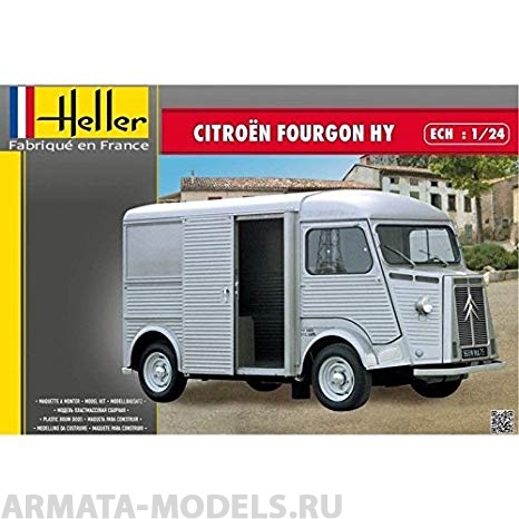 80768 Автомобиль CITROEN FOURGON HY TUBE  (1:24) Heller