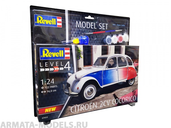 67653RE Набор Микролитражный автомобиль Citroen 2 CV Cocorico Revell