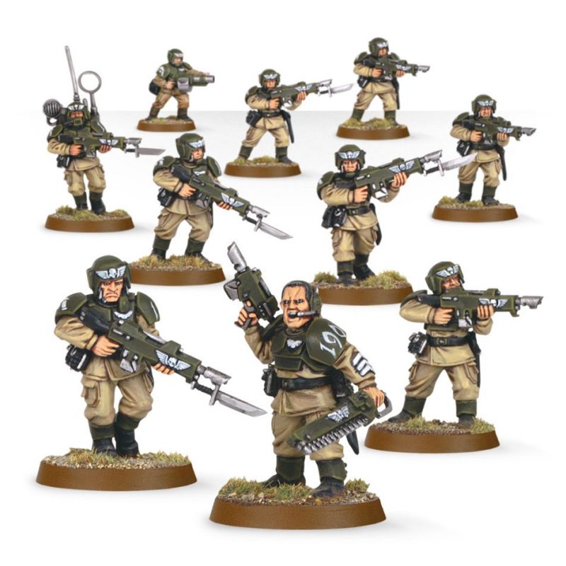 47-17GW Набор Астра Милитарум: отряд Кадианской пехоты (Astra Militarum Cadian Infantry Squad)