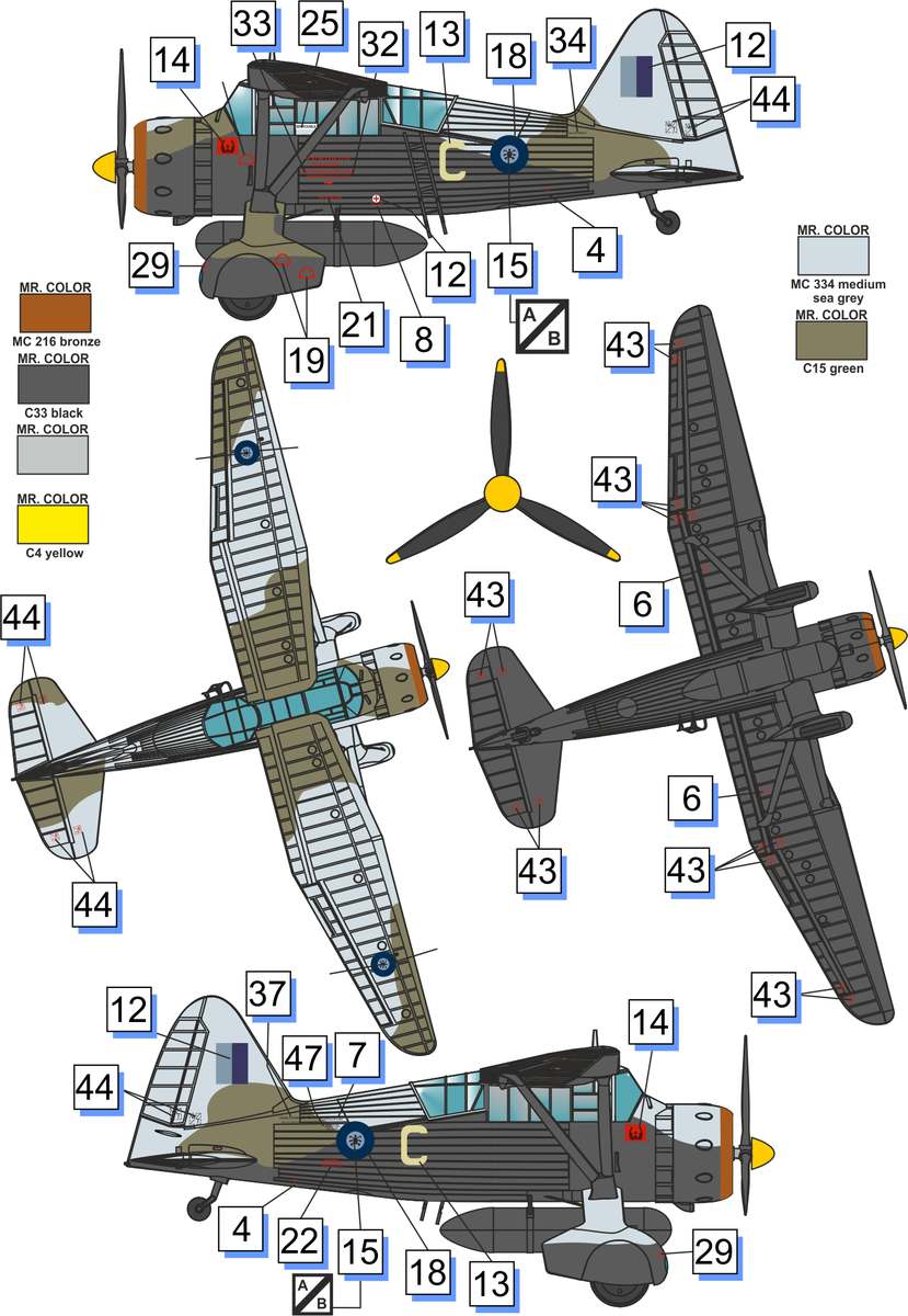 DW72023 Многоцелевой вспомогательный самолет Lysander Mk.III (SD) Dora Wings