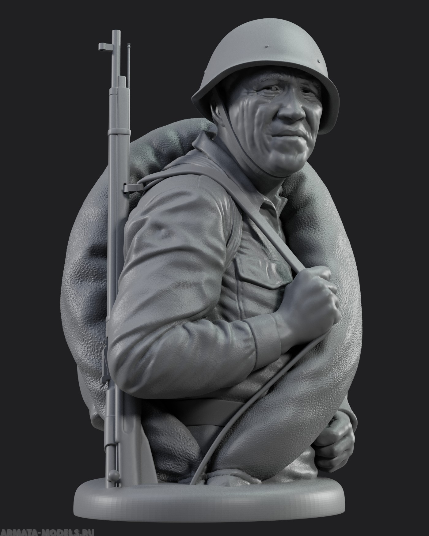 AM1010 Бюст Красноармейца Некрасова Arma Models