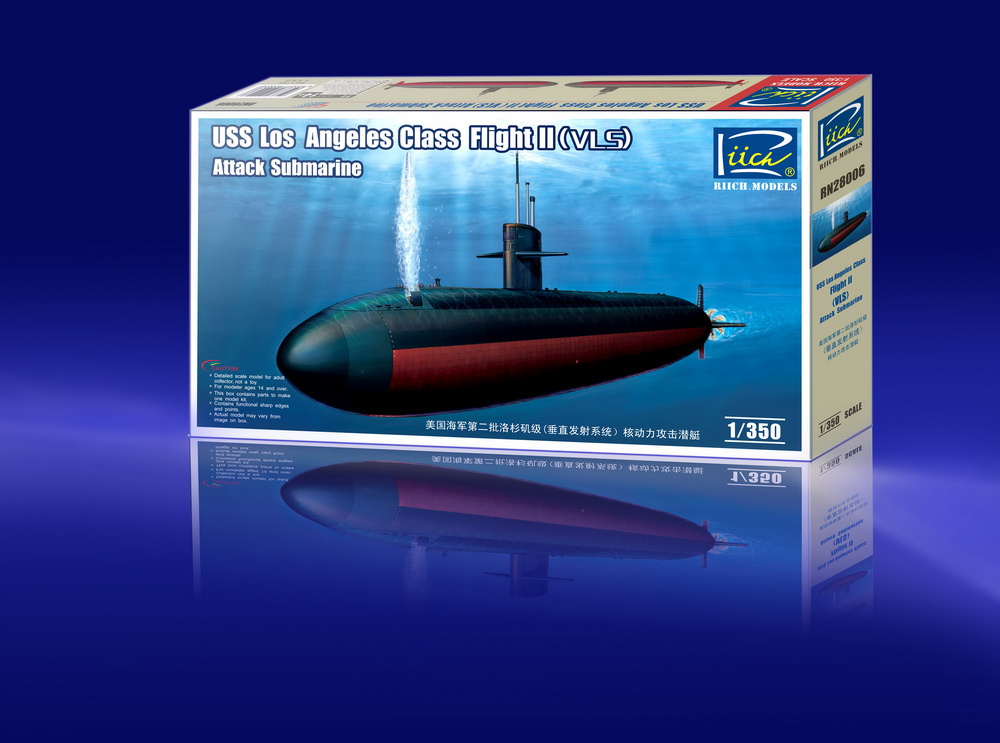 RN28006 Американская подводная лодка Los Angeles Flight II /VLS/ Attack Submarine Riich Models
