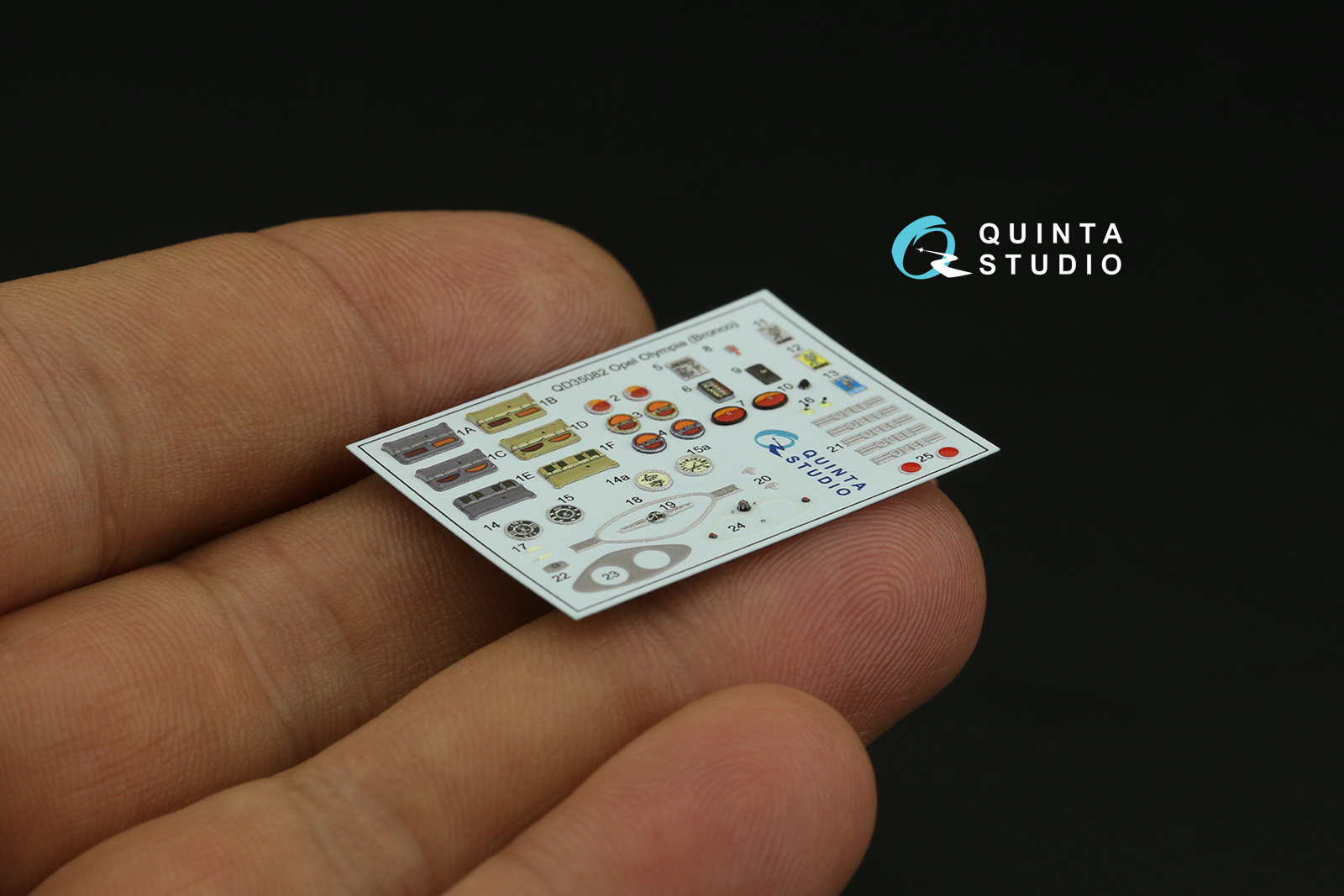 QD35082 3D Декаль интерьера кабины 1937 Opel Olympia (Bronco)