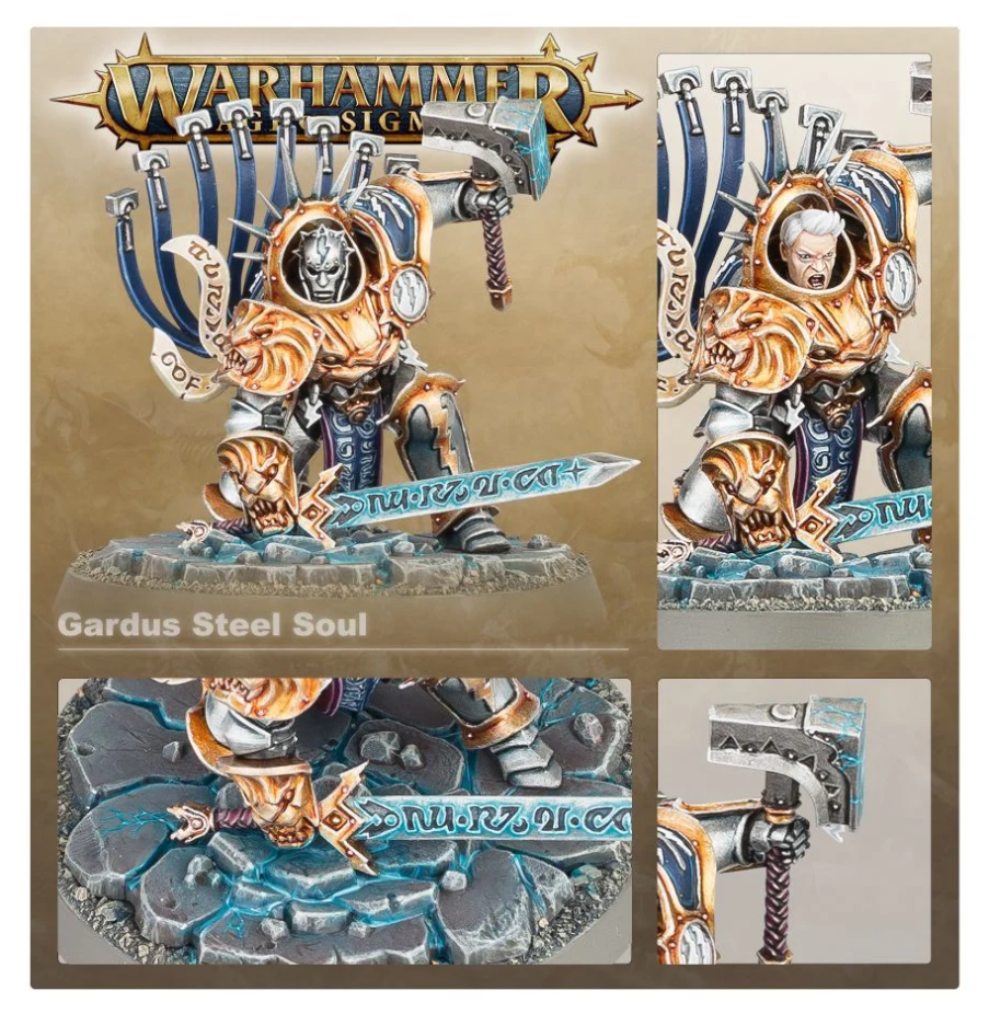 96-44GW Набор Грозорожденные Вечные. Гардус Стальная Душа (Stormcast Eternals Gardus Steel Soul)