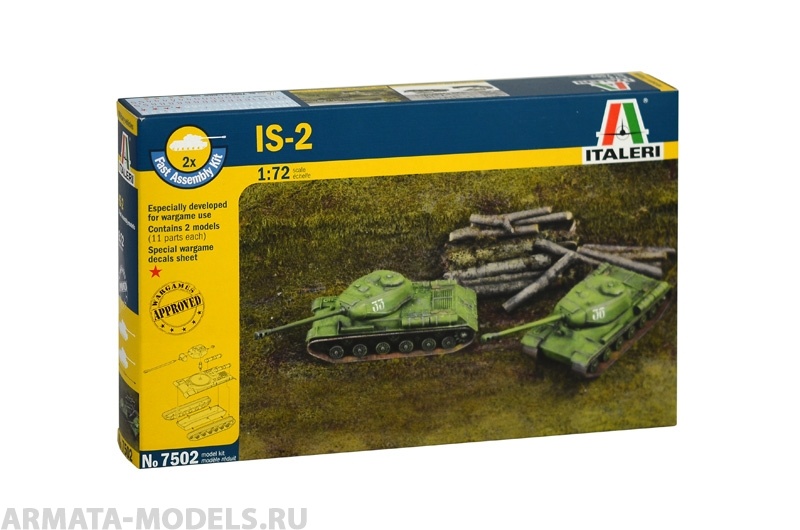 7502ИТ Танк JS-2 Stalin Italeri
