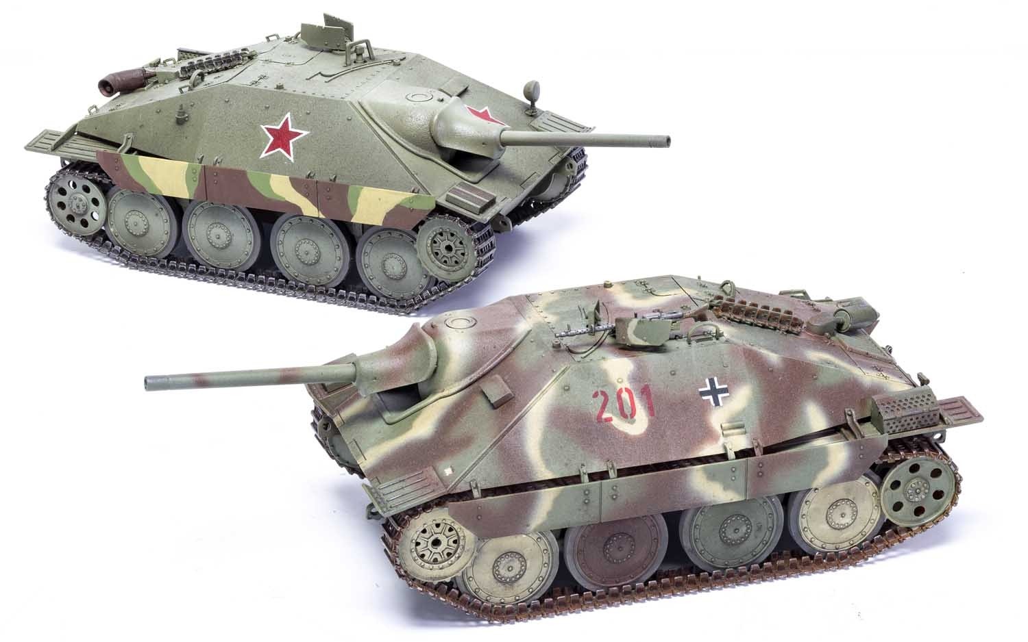 A1353 Сборная модель САУ  JagdPanzer 38 tonne Hetzer Late Version Airfix