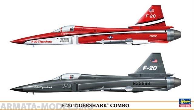 00967 Самолет  F-20 TIGERSHARK COMBO Hasegawa