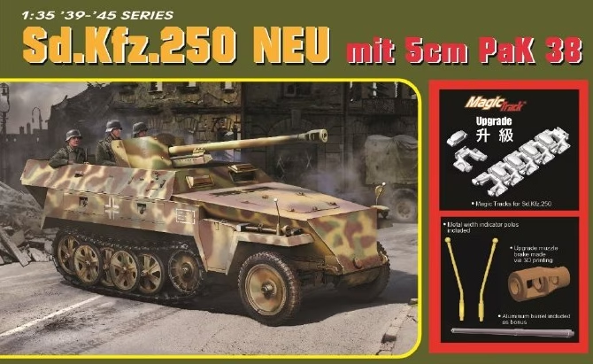 6884Д Сборная модель Sd.Kfz.250 NEU mit 5cm PaK 38 Dragon