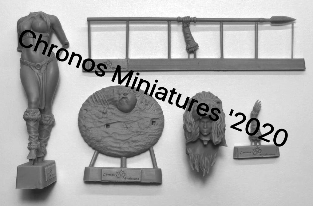 CHM-54224. Миры Фэнтези: Дикарка. 54 мм. Материал - смола. Chronos Miniatures