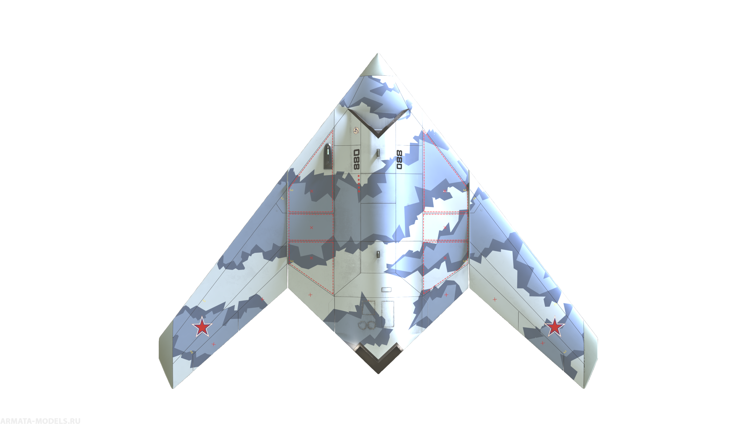 AM7278 Маска окрасочная Осколкок голубой